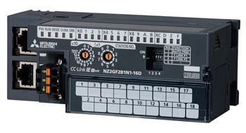 三菱cc-link模塊  | NZ2GF2B1N1-16D |16點 DC24V輸入|遠程模塊|1線式、可接三個擴展模塊