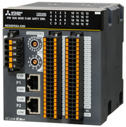 三菱cc-link NZ2GFCF1-32D 32點 DC24V（漏型）輸入，遠程模塊、FCN式